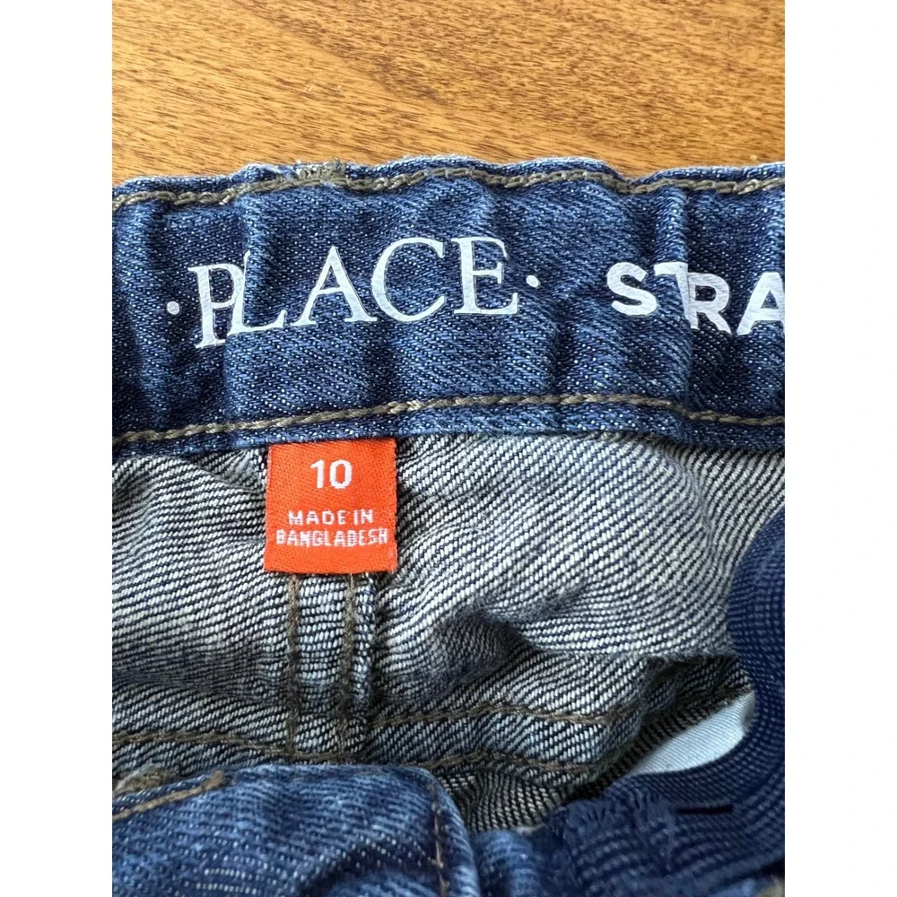 The Children's Place Straight Jeans Kids Size 10 Medium Wash Blue Cotton Denim